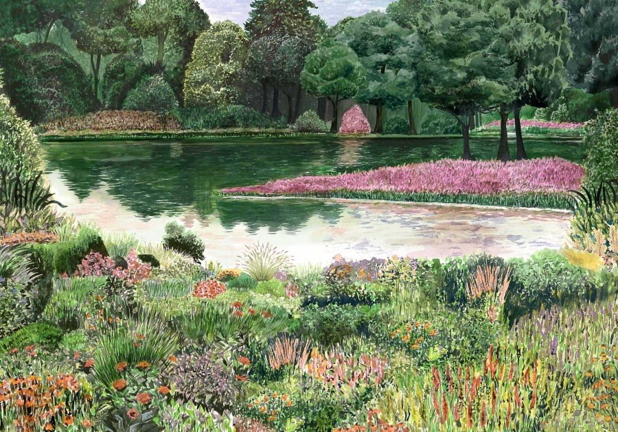 Fondos De Pantalla Coordonné | Jardin Del Espejo Primavera Verde